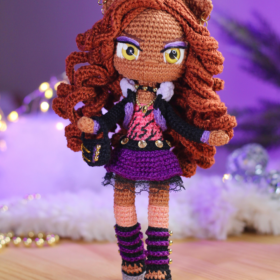 BONECA CLAWDEEN WOLF MH AMIGURUMI